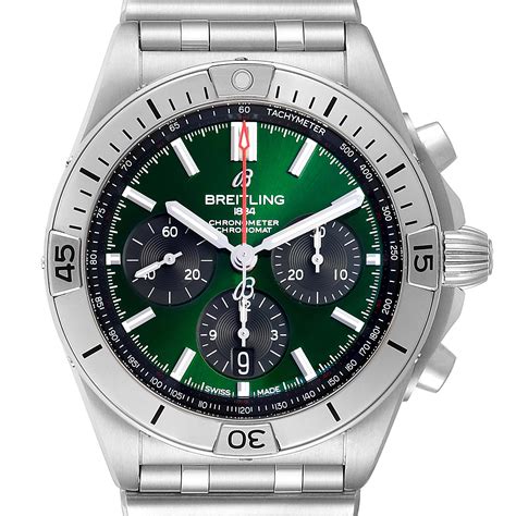 mens breitling replica green dial watches|breitling reproduction watches for men.